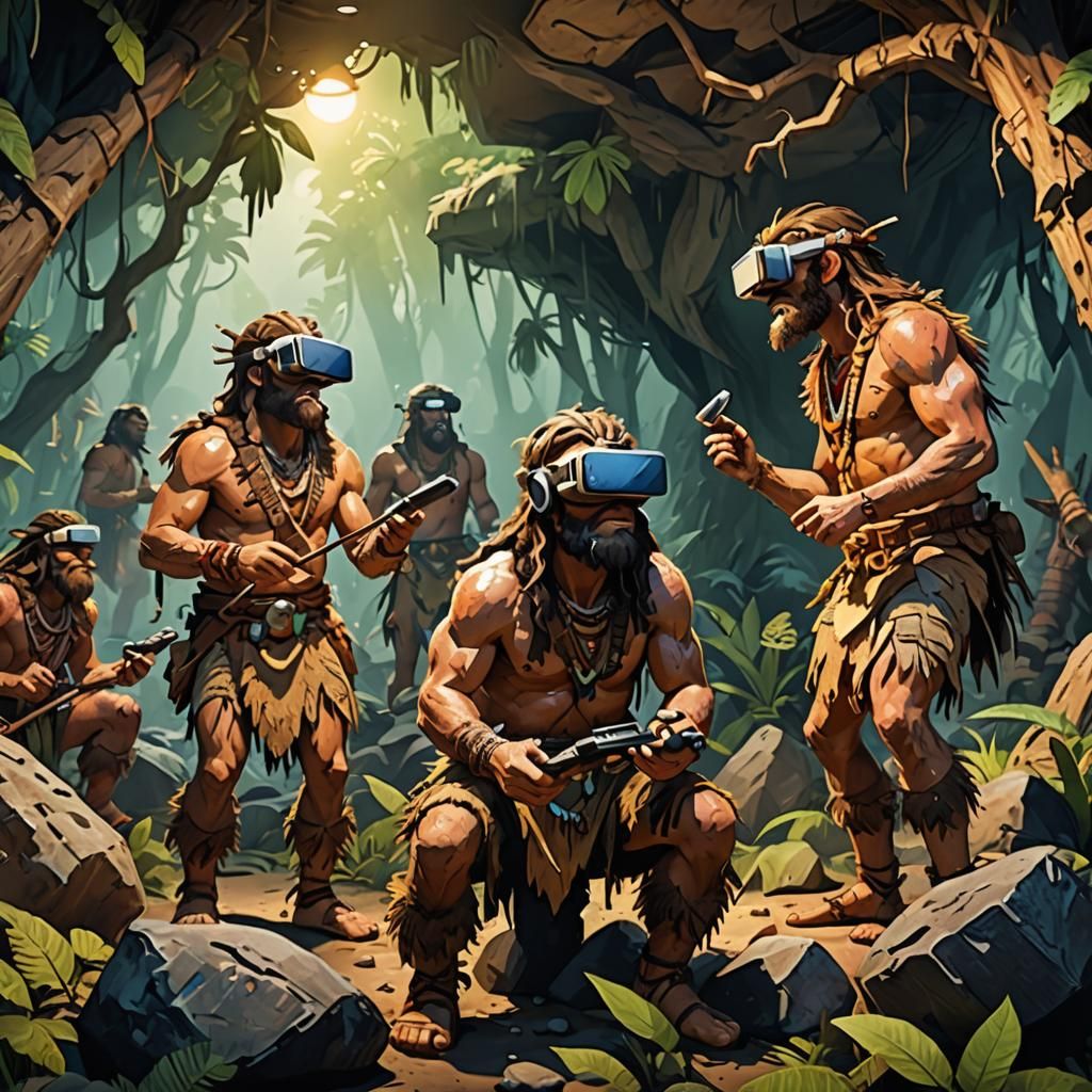 Cavemen Discover Virtual Reality in Prehistoric Times