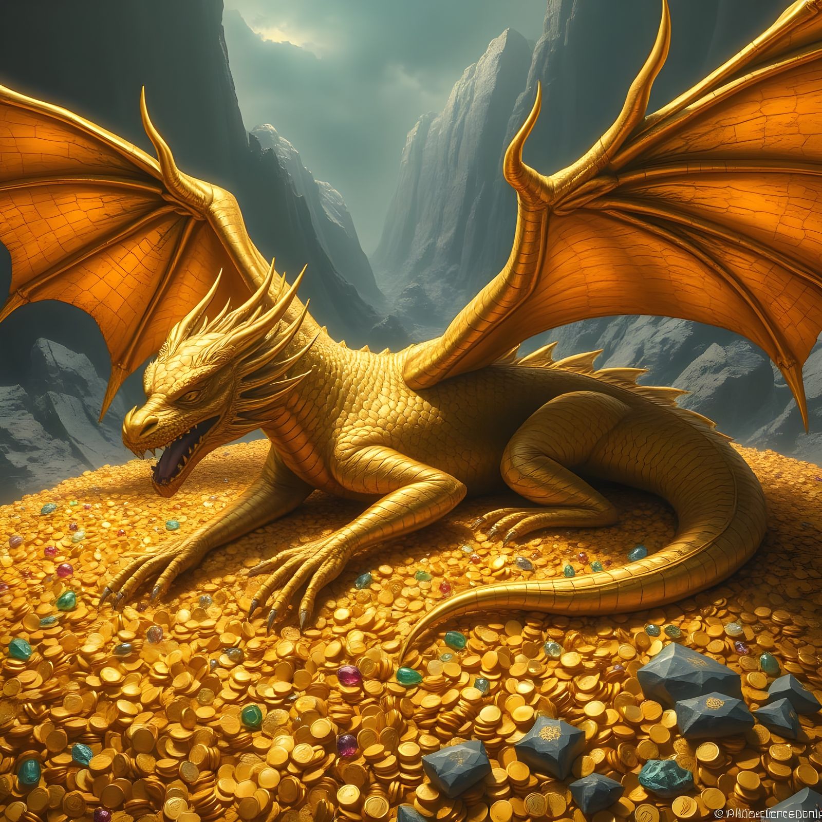 The very best bed for a dragon is his hoard