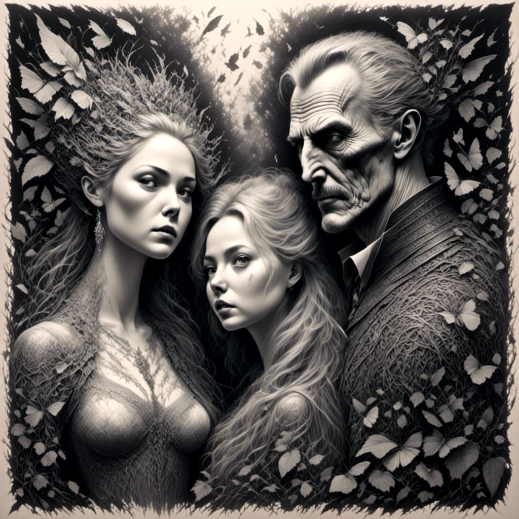 The Cast of "The Raven" Vincent Price, Olive Sturgess and Ha...