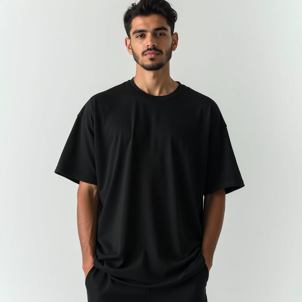 Middle Eastern Man in Elegant Studio Setting