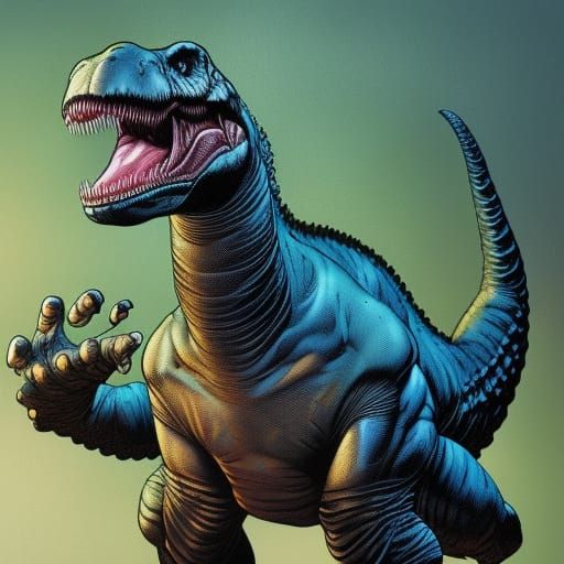 T-Rex Comic Book Art by Mark Brooks and Dan Mumford