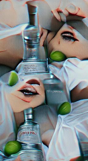 Lime and Vodka Minimalist Illustration