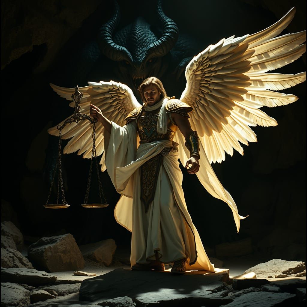 Epic Angel vs Demon Showdown in Cinematic Glory