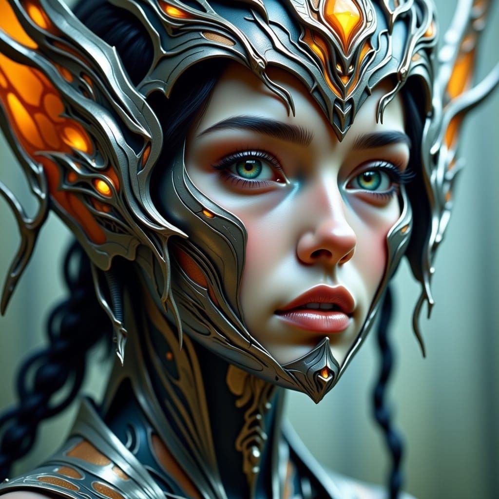 Female Cyborg Fairy: Digital Masterpiece