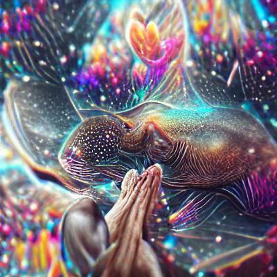 Kindness: Holographic Astral Cosmic Illustration