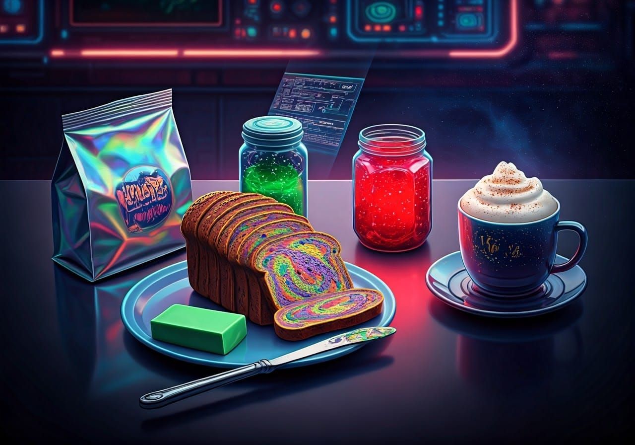 Sci-Fi Still Life: Alien Bread and Cosmic Coffee