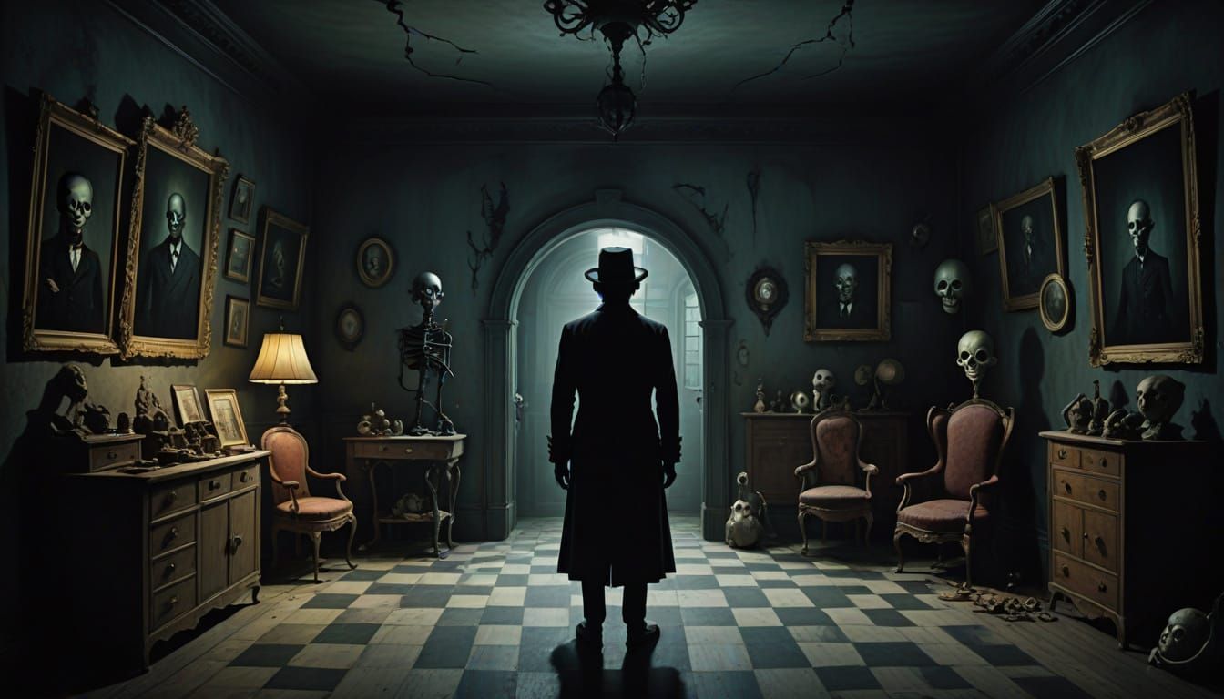 Ethereal Nightmare Figure Emerges from Shadows