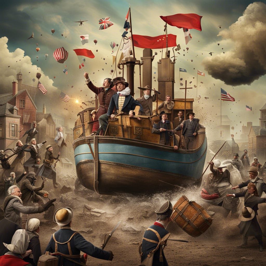 Alternate History: Humorous Reimagining of Iconic Events