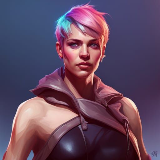 Detailed Portrait in the Style of Artstation