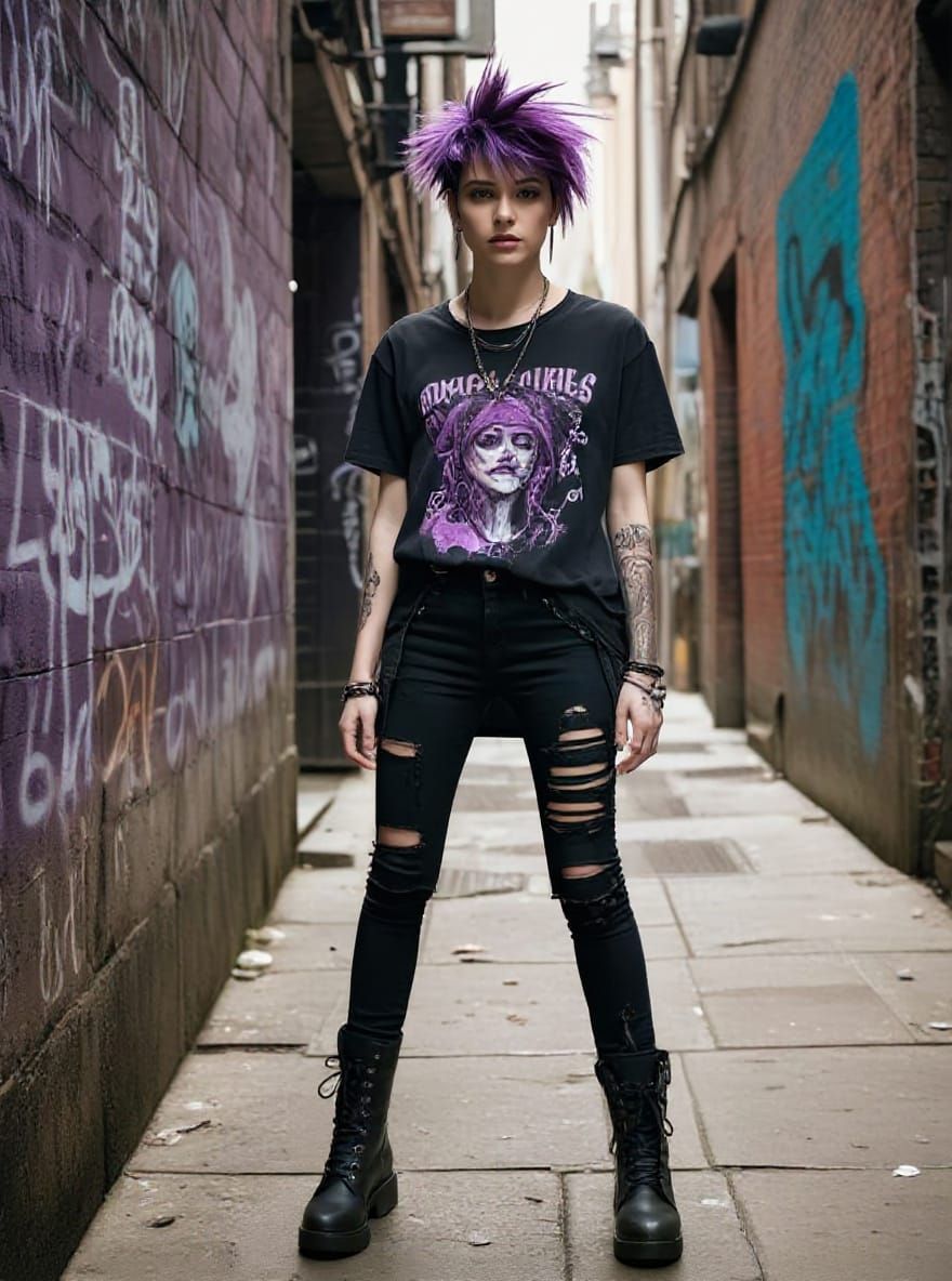 Fantasy Character with Runes and Platform Boots