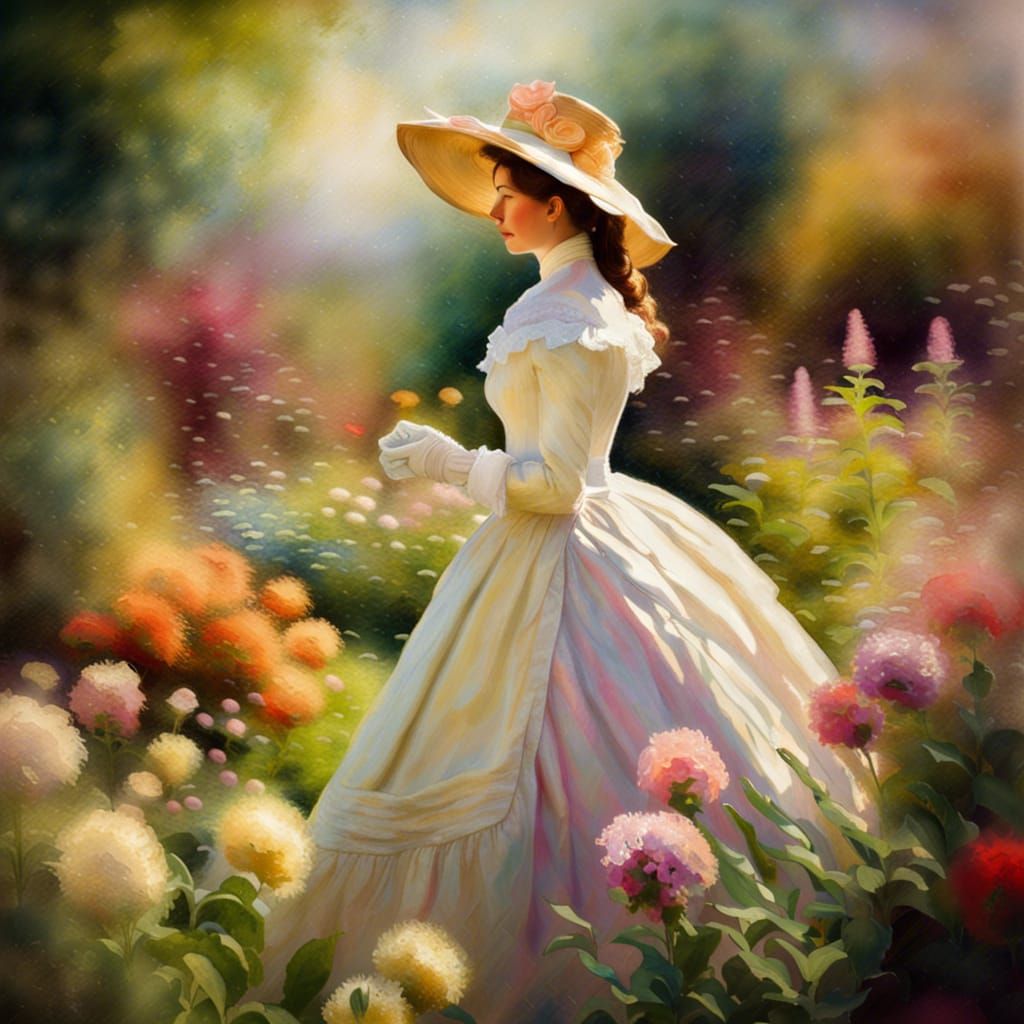 Lady in the Garden