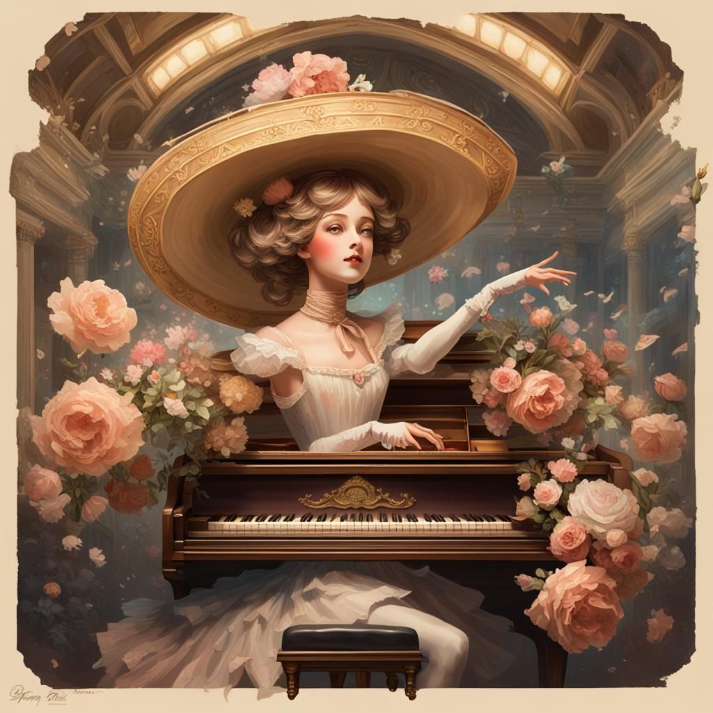 Ballerina Doll Dancing in a Music Box