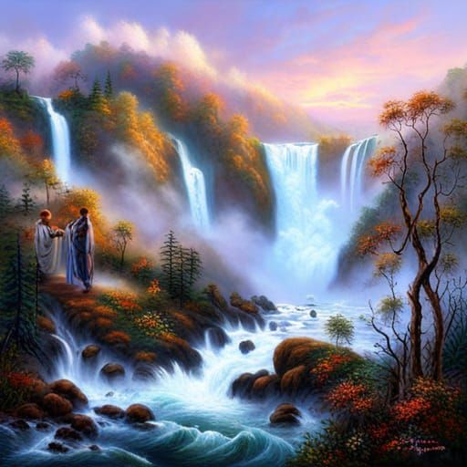 Ethereal Fantasy View of Victoria Falls