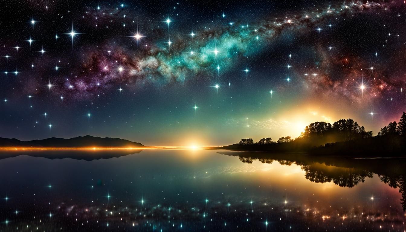 Luminous Cosmic Star Reflections