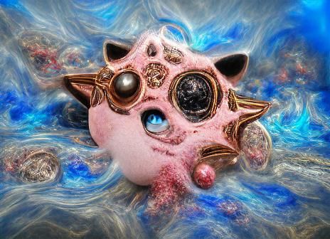 Jigglypuff in Space: A Cosmic Rendering