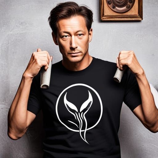 Venom Symbiote T-Shirt Logo in Black