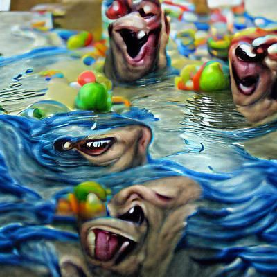 Abstract Fluid Art: Dynamic Composition in Motion