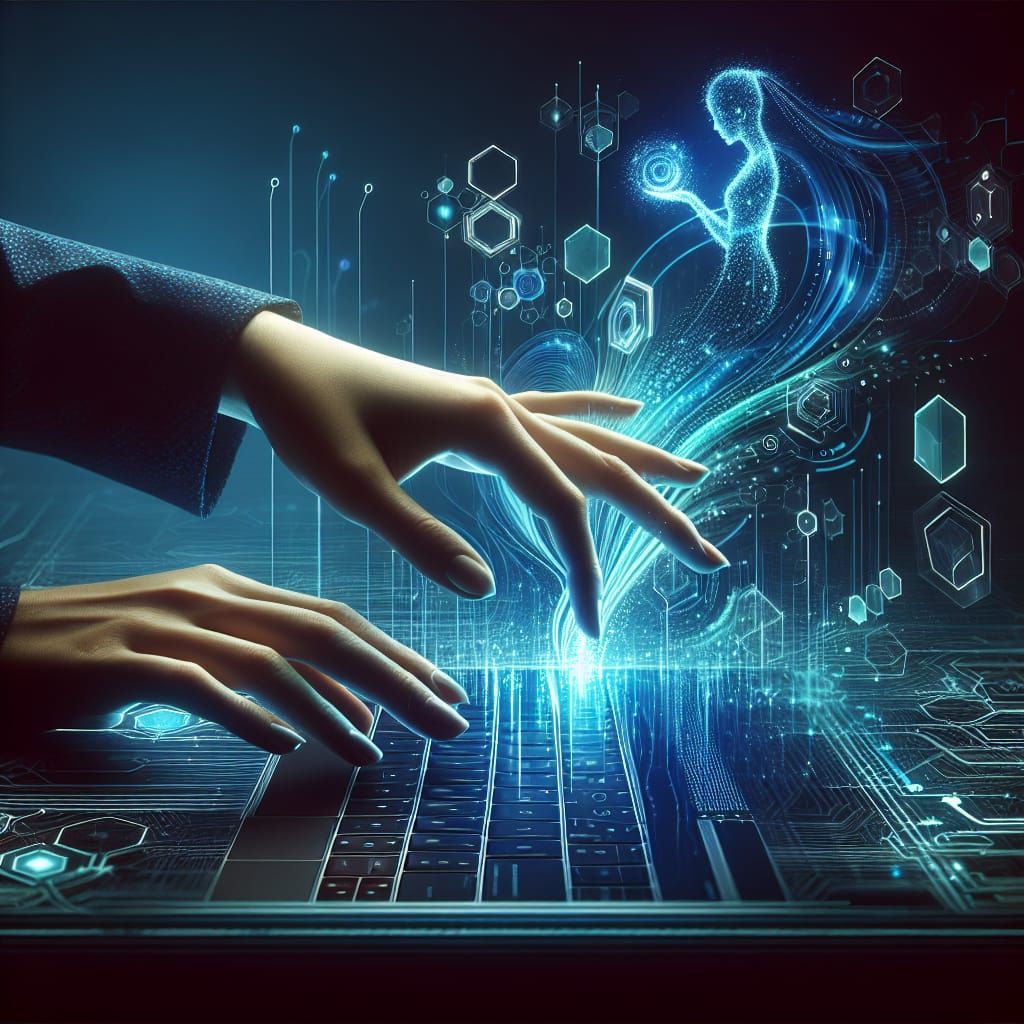 Futuristic Technology Banner with Cyberpunk Connections