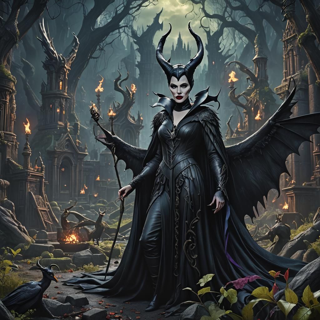 Maleficent Horror in Detailed Matte Painting