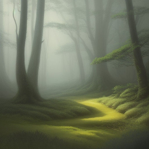 Whimsical Elf in Enchanted Forest, in Alan Lee-Inspired Wate...