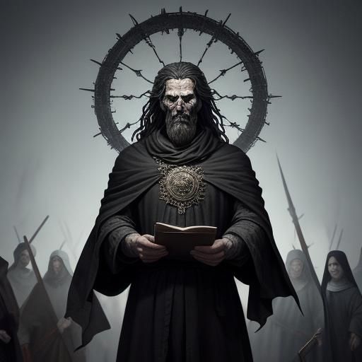 Ethereal Spirit Bound by Night: A Haunting Image