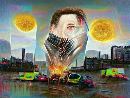 Elon Musk Vanishes in Light Over Glasgow: Cyberpunk
