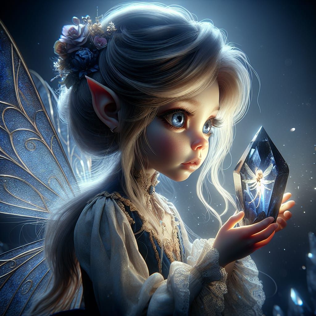 Pretty Fairy Decodes Dark Crystal, Tim Burton Style