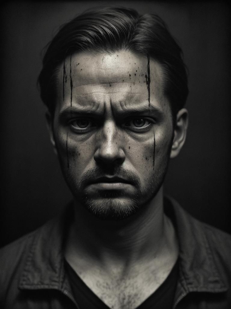 Dramatic Prison Escape Plan in Film Noir Style