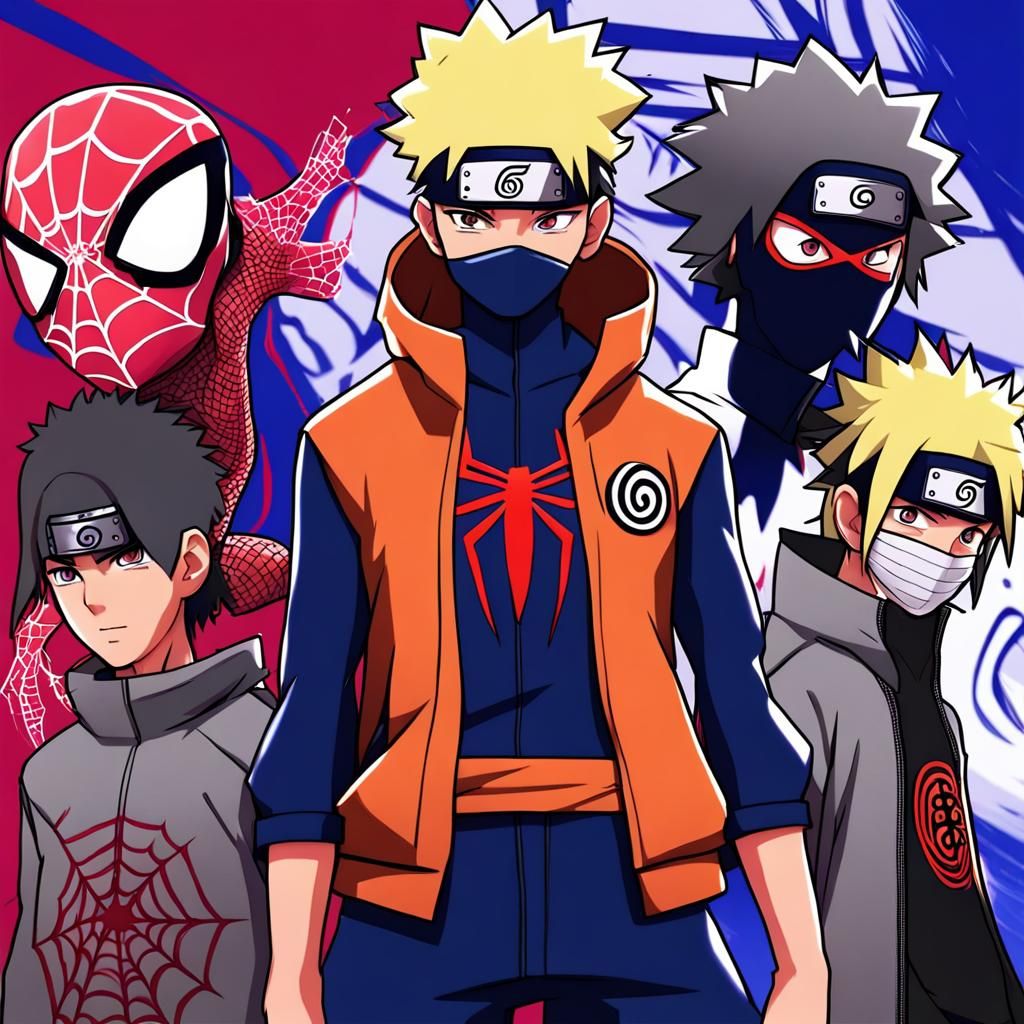 Naruto in Spiderverse Anime Style