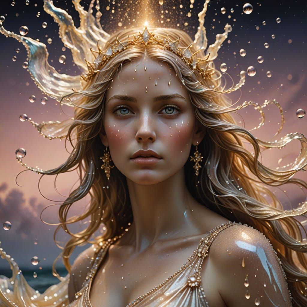 Aphrodite Emerges: Ethereal Fantasy Art