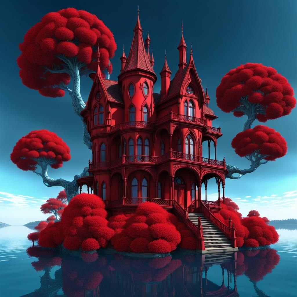 Gothic red house