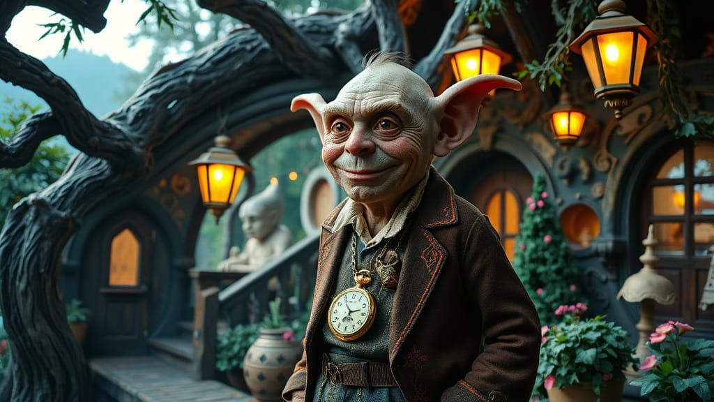 Goblin Home Owner in Whimsical, Gothic Paradise