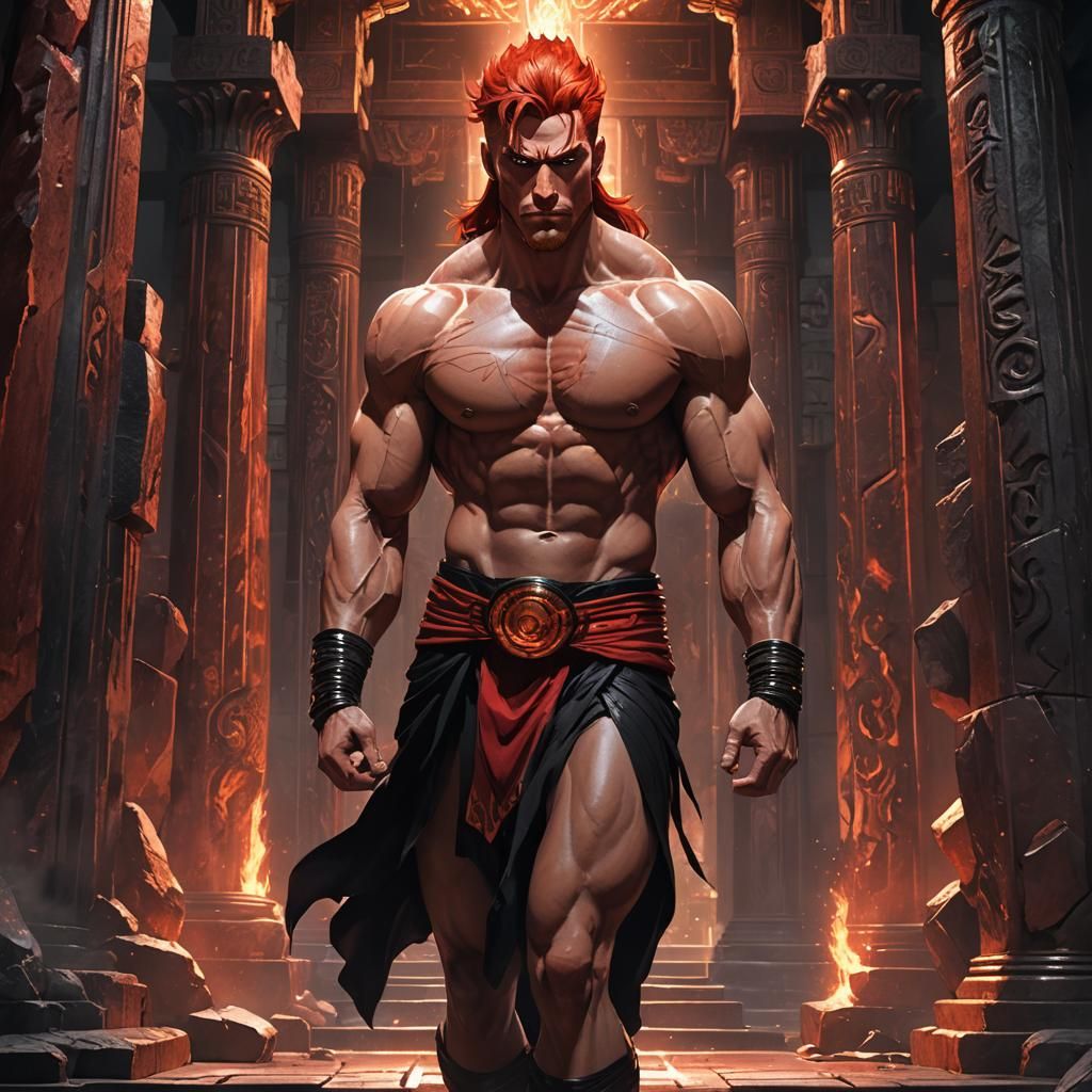 Hyper-Realistic Anime Lord of the Temple