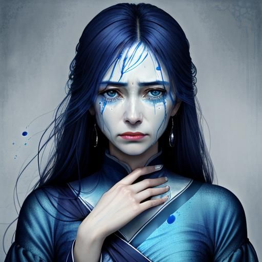 ." Tears welled up in her eyes, tears tinged with a faint, f...