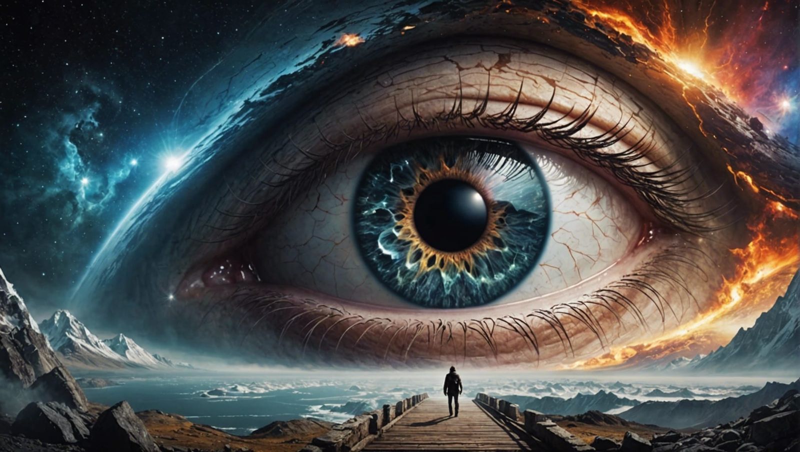 Surreal Eye at the End of the World