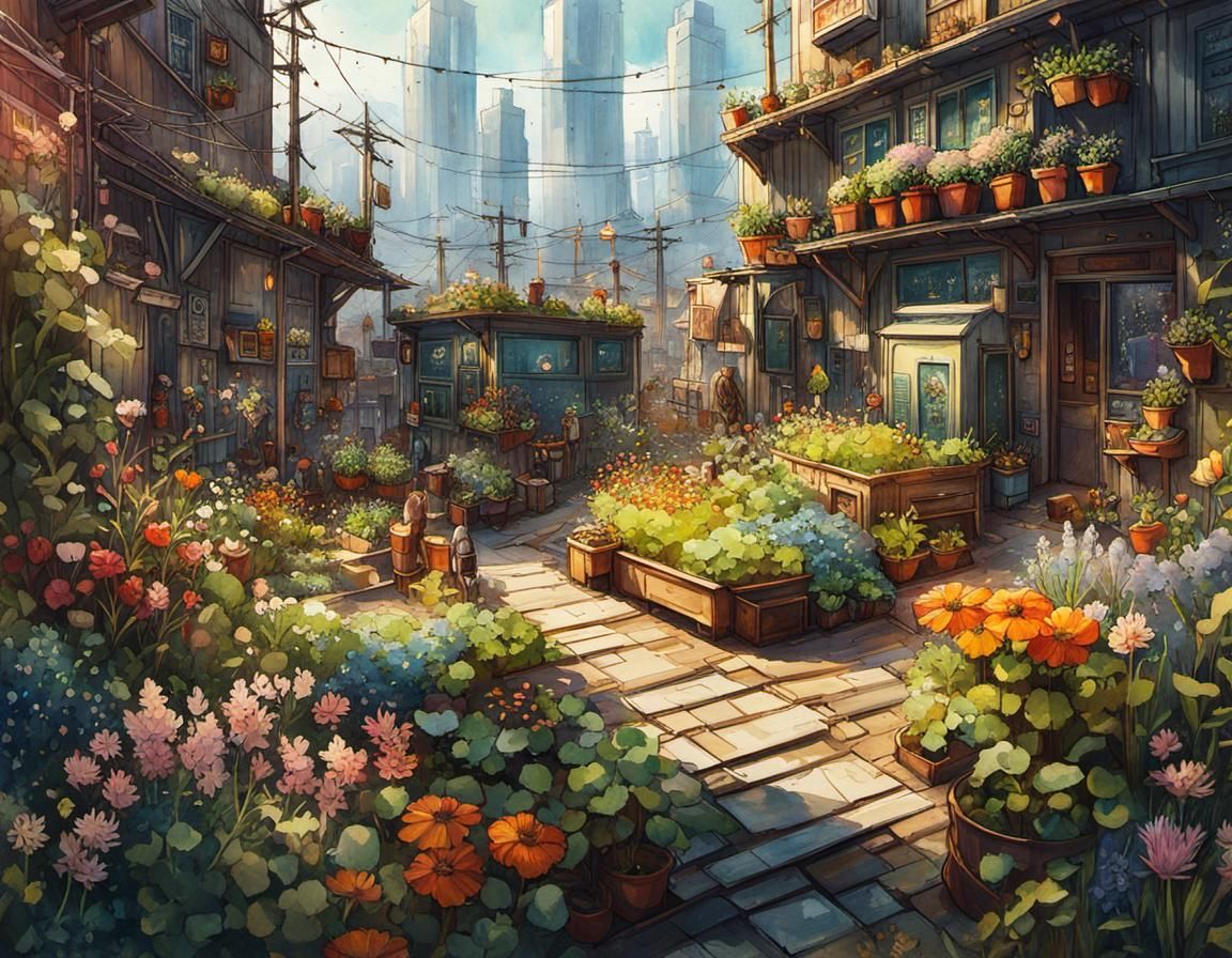 on the side in the city