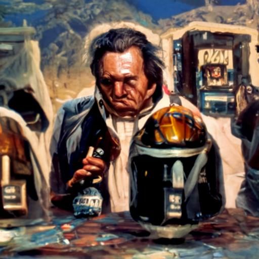 Famous Icons in Oil Painting Style