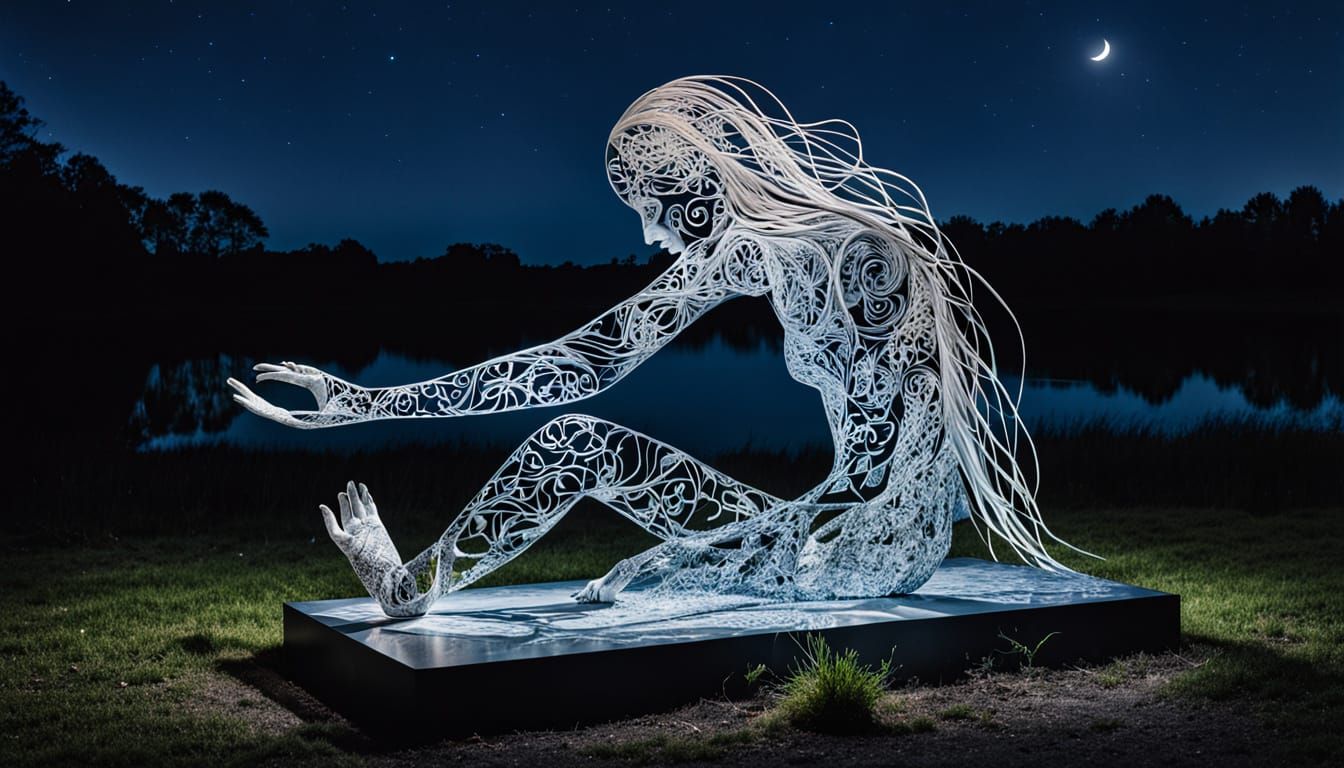 Surreal Surrender in Ethereal Moonlight