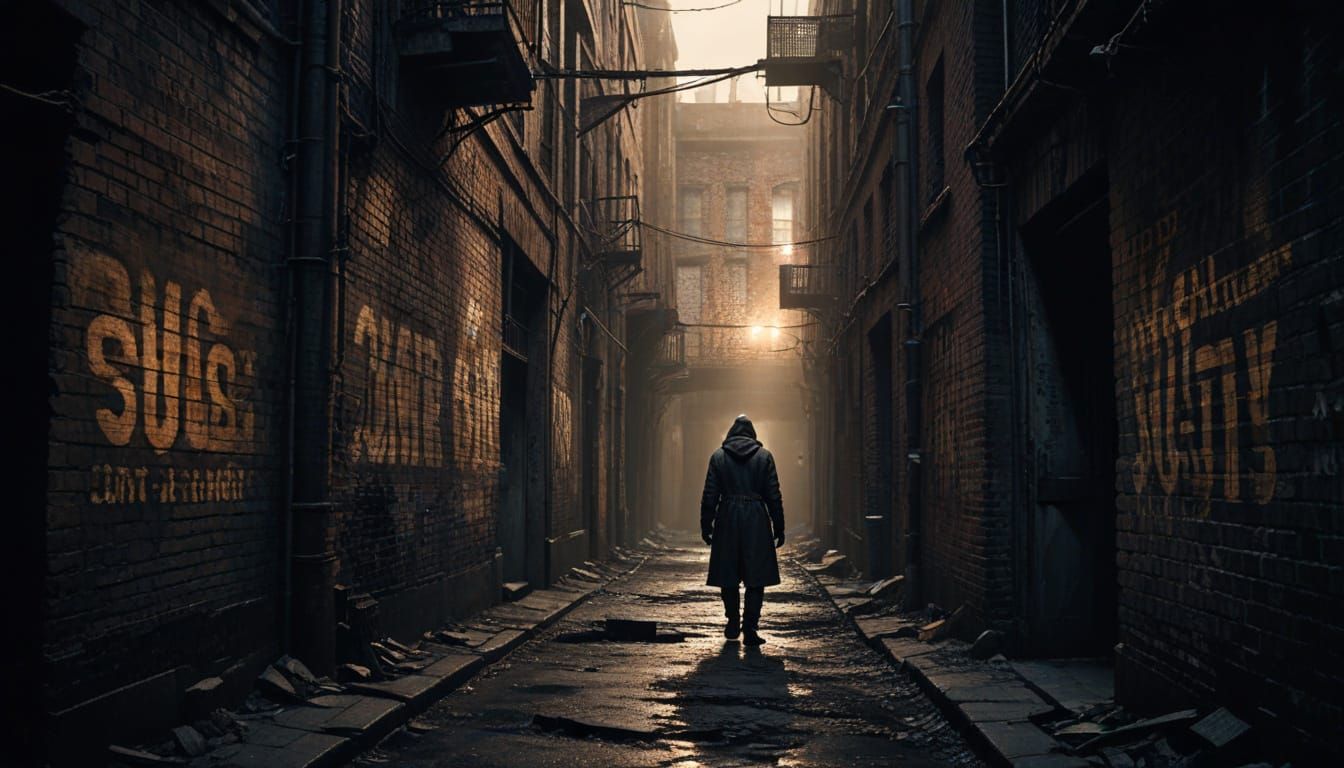 Gritty Industrial Portrait in Grungy Aesthetic