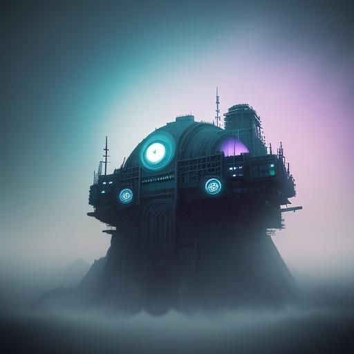 Person Steps Through Portal into New World