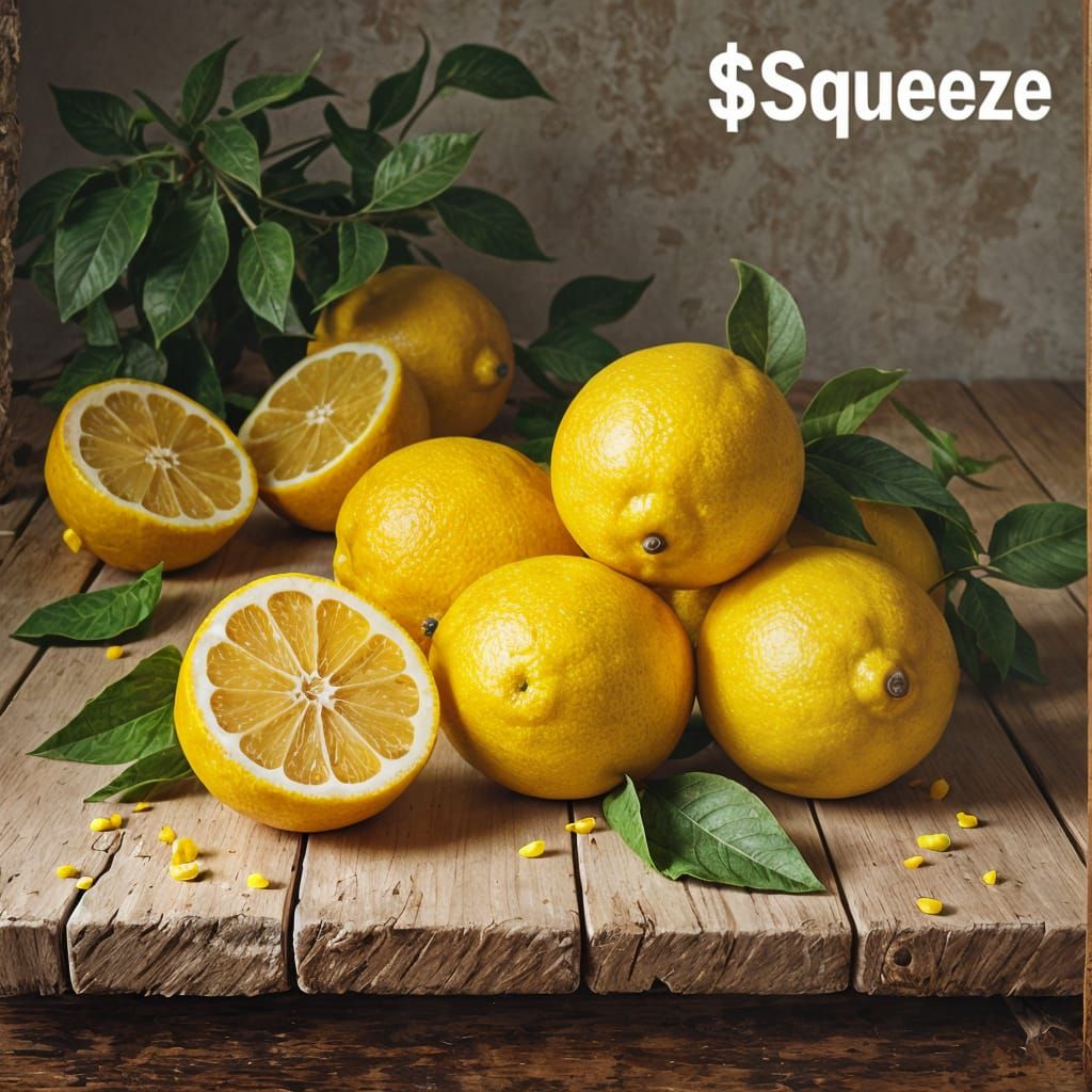 Squeezed Lemons Still Life