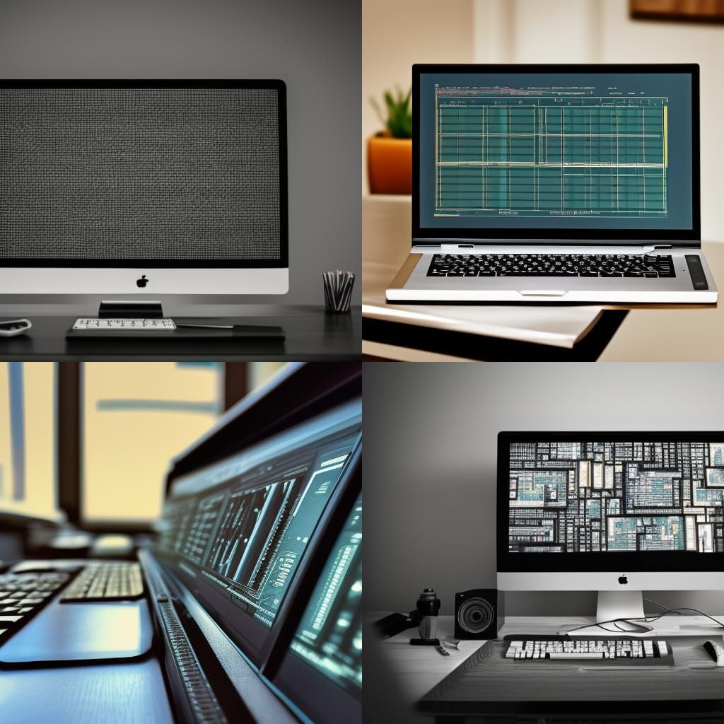 Hyperrealistic Computer Screen with Intricate Details