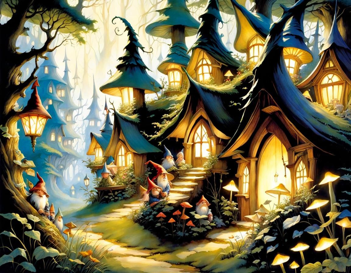 Fairy Gnome Village (Mysterious XL v4)