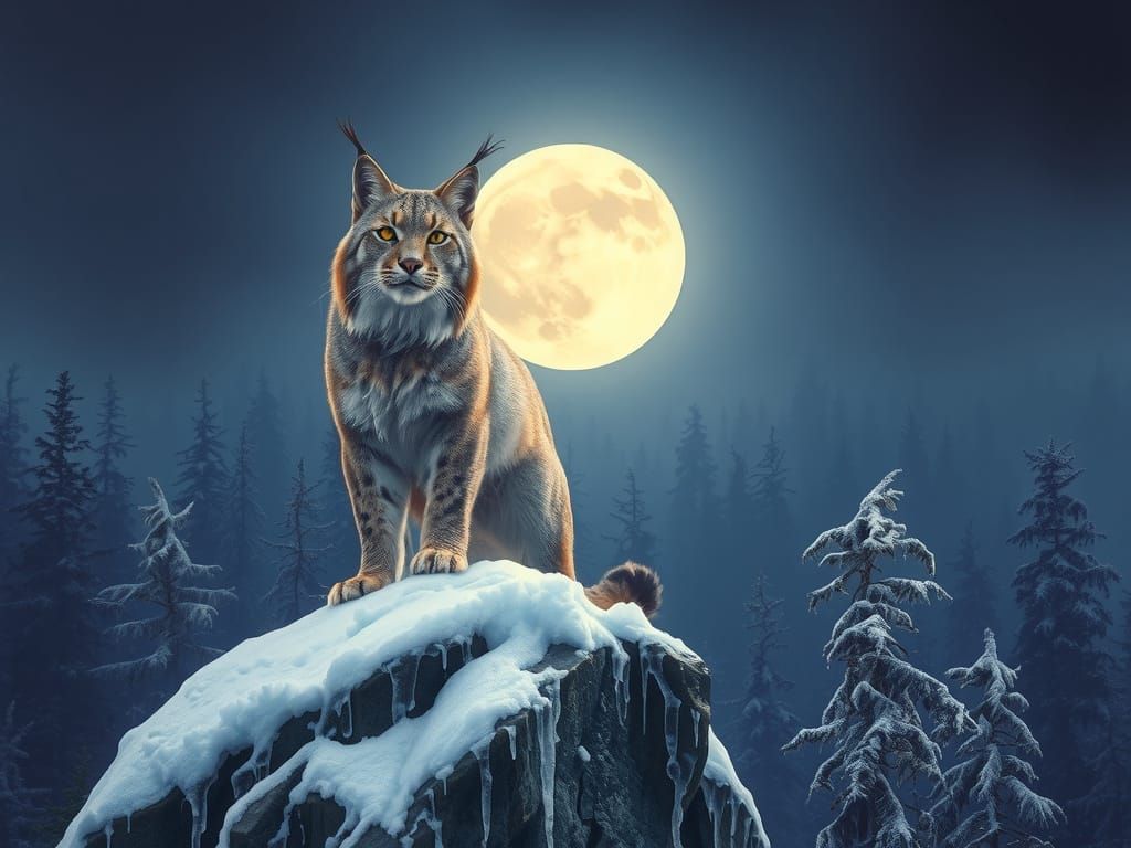 Moonlit Monarch in Ethereal Glow