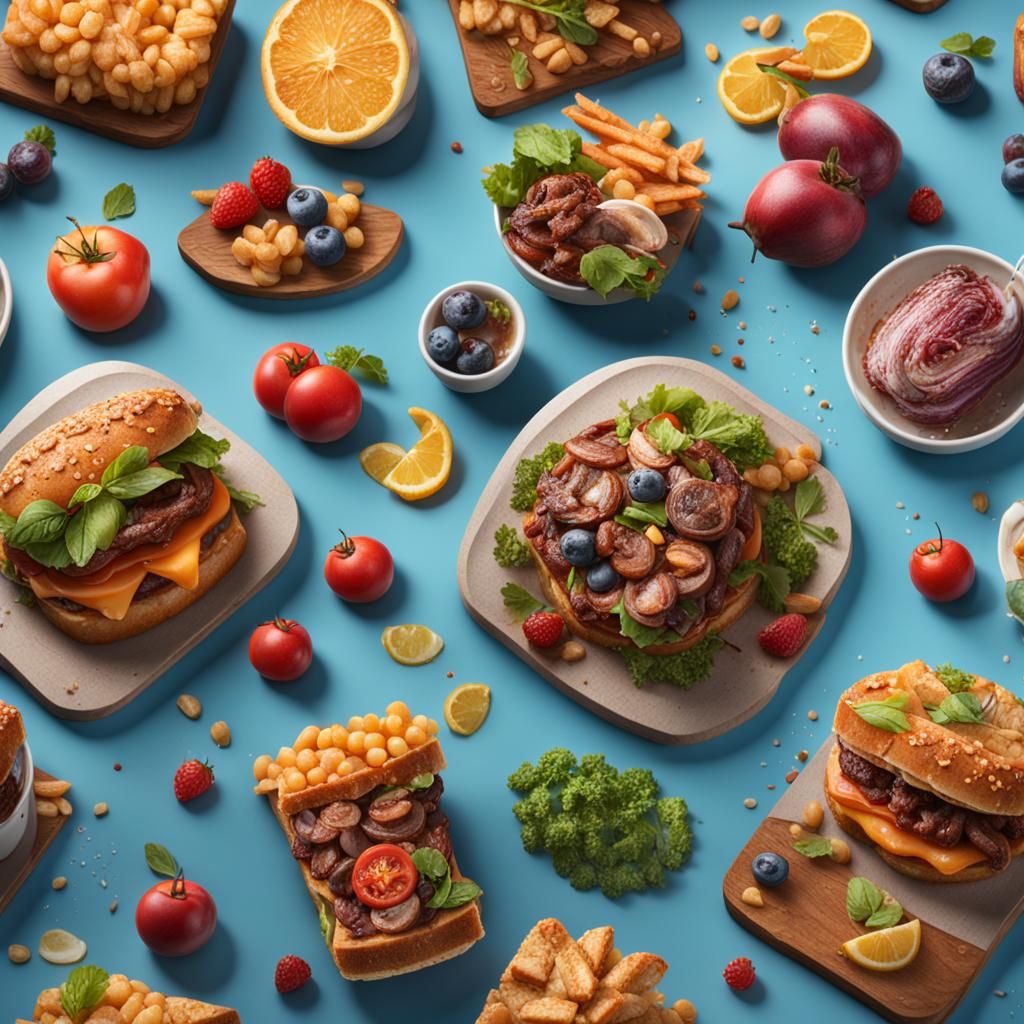 Detailed Food Photography in Fantasy Concept Art