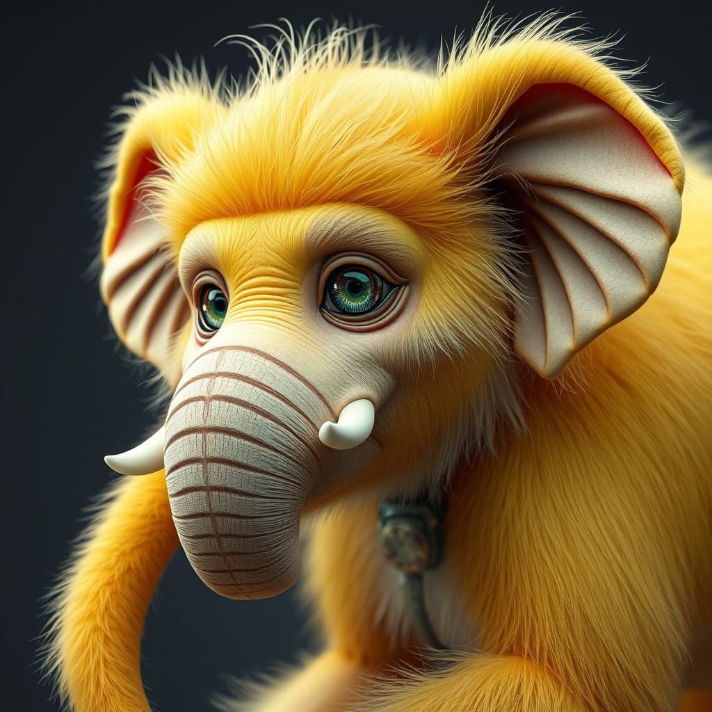 Stunning Anime-Inspired Elephant Monkey Hybrid