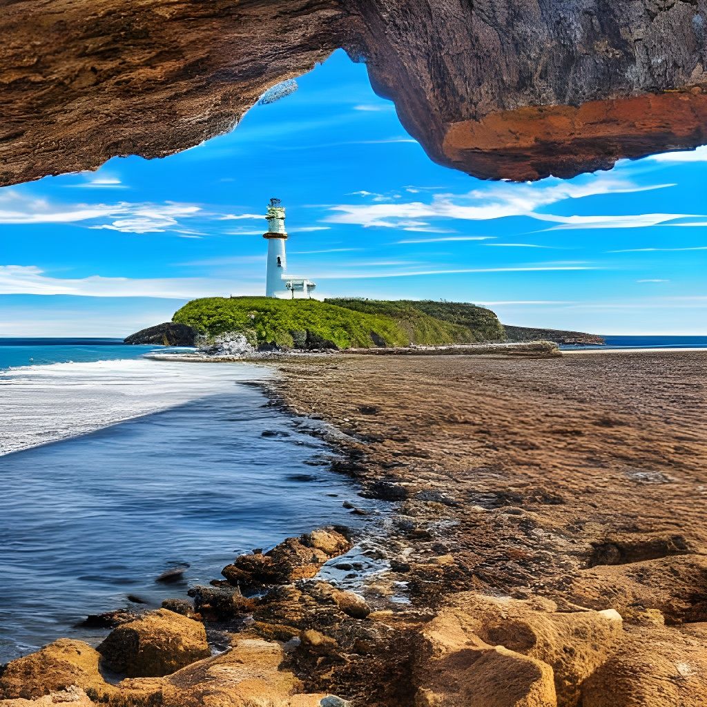 Vibrant Coastal Scene in Australian Style