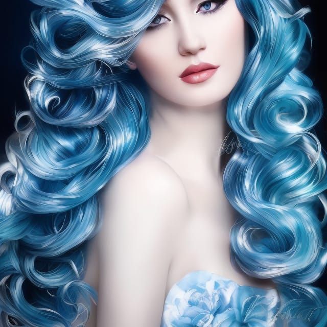 Hyperrealistic 1820s Portrait of Woman with Floral Hair