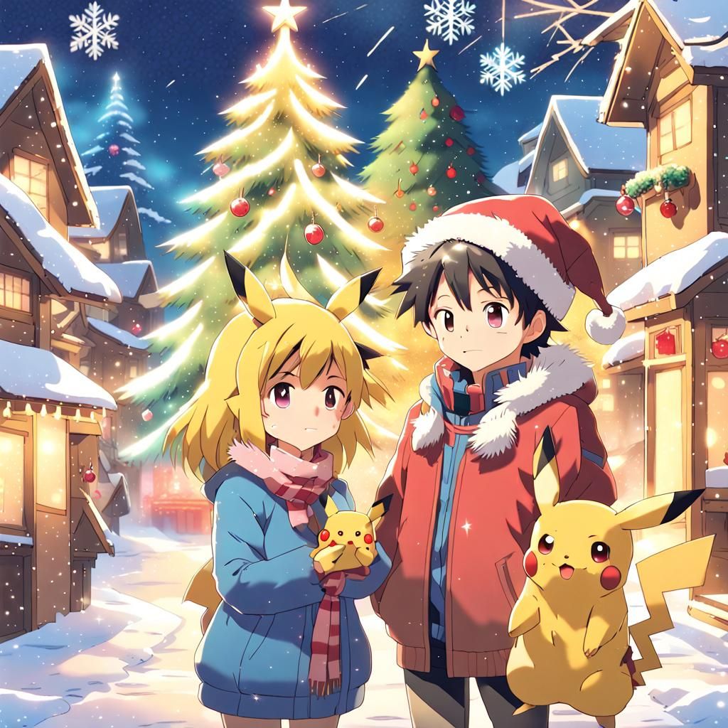 Ash and Pikachu's Magical Christmas Moment
