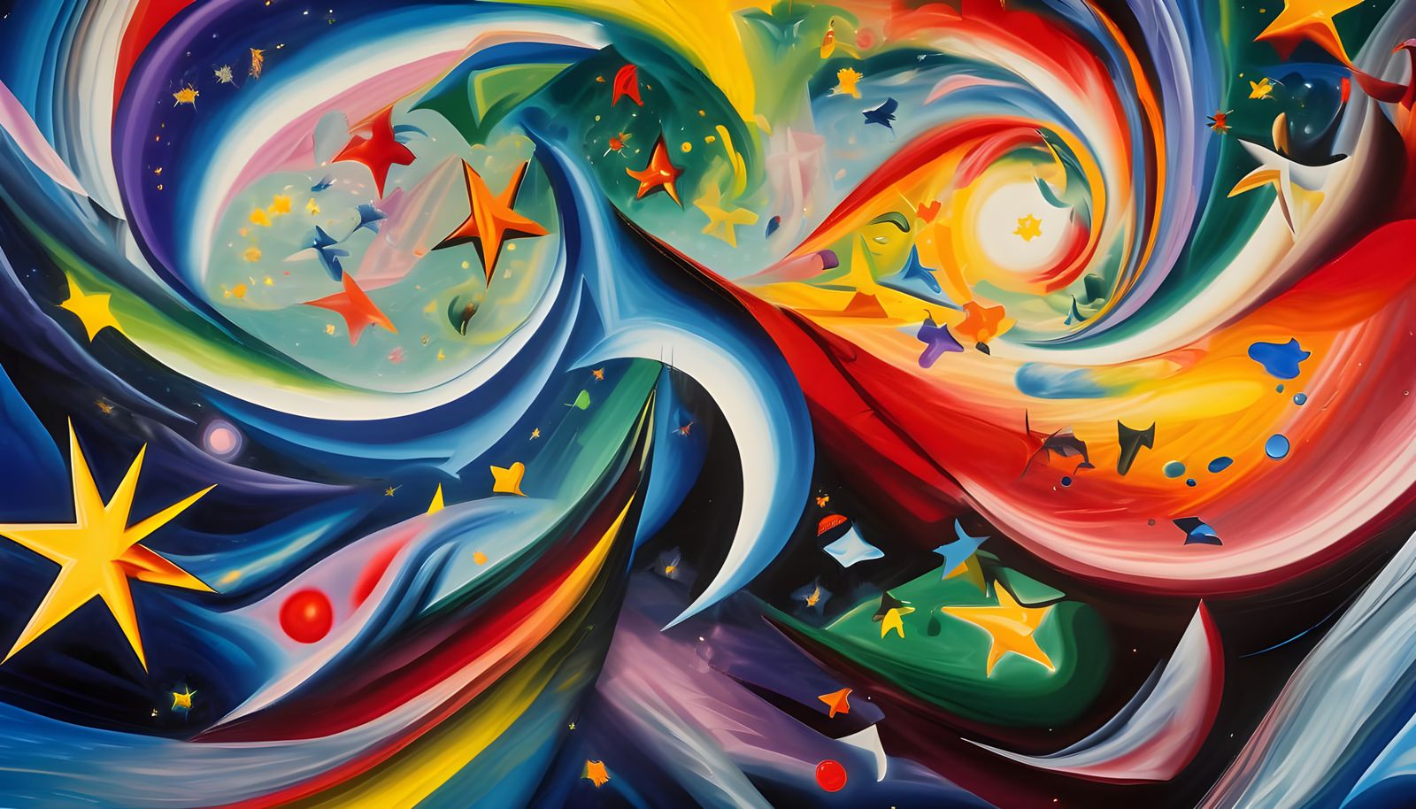 Vast 3D Vortex Maelstroms of Paint and Plasma